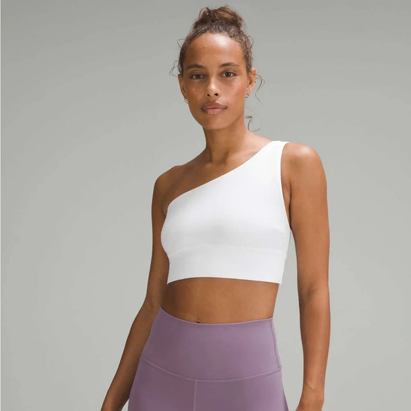 🆕🤍 Lululemon Align Asymmetrical Bra A/B Cup - White - Picture 9 of 9